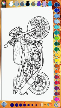 Pintar Motos - 48 Pra Colorir游戲截圖1