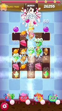 牛奶怪物：糖果比賽3游戲截圖2