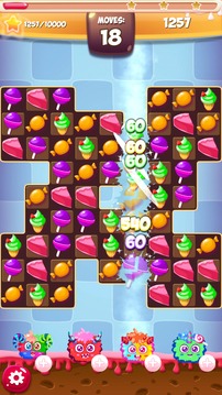 牛奶怪物：糖果比賽3游戲截圖1