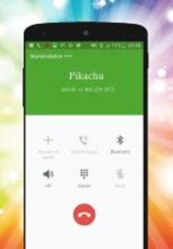 Fake Pikacu Call Phone Prank游戲截圖2