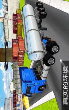 拖車 停車處 模擬 油 油船 卡車 游戲游戲截圖2