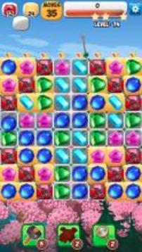 Shiny Jewels Match 3游戲截圖4