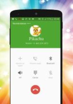 Fake Pikacu Call Phone Prank游戲截圖1