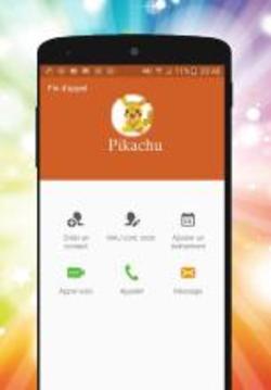 Fake Pikacu Call Phone Prank游戲截圖3