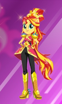 Dress Up Sunset Shimmer游戲截圖1