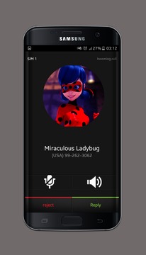 Fake Call Miraculous Ladybug游戲截圖5