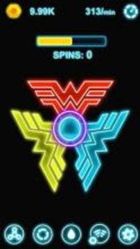 Fidget Spinner Néon Glow Online游戲截圖2