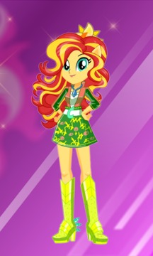 Dress Up Sunset Shimmer游戲截圖3
