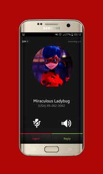 Fake Call Miraculous Ladybug游戲截圖2