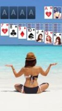 Solitaire Beach Yoga Theme游戲截圖1