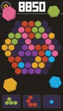 Rainbow Hexa Block游戲截圖2