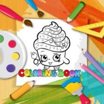 Coloring Book For Shopk Fans游戲截圖1