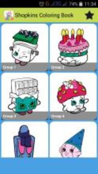 Coloring Book For Shopk Fans游戲截圖2
