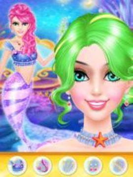 Mermaid Salon - Makeup Dressup Spa Games游戲截圖3