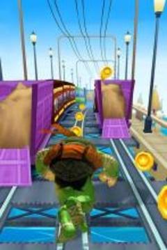 Turtle Run: Subway Ninja游戲截圖1