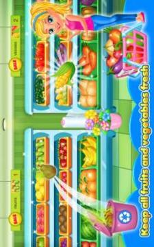 Grocery Supermarket Girls Game游戲截圖4