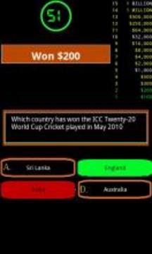 Cricket Quiz Game游戲截圖2