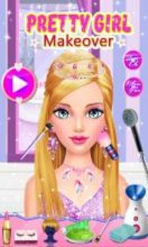 Pretty Girl Makeover Salon游戲截圖1