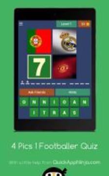 4 Pics 1 Footballer Quiz游戲截圖4