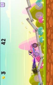 Princess Dora Driving Car (Hill Climb)游戲截圖2
