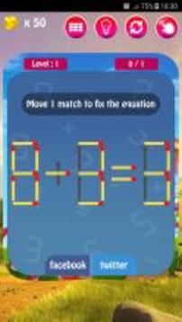Casse-tête Math - Allumettes游戲截圖4