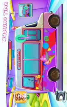 Girly Ice Cream Truck Car Wash游戲截圖4