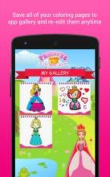 公主彩圖 Princess Coloring Book游戲截圖5