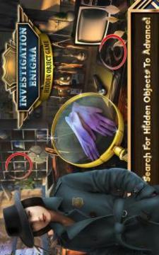 Hidden Objects Investigation Enigma游戲截圖2