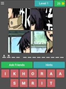 Quiz Uchiha Ninja Konoha游戲截圖4