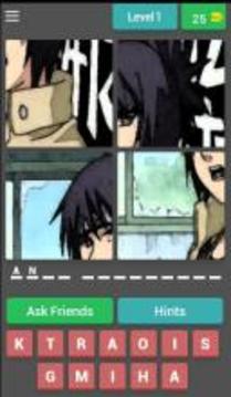 Quiz Uchiha Ninja Konoha游戲截圖1