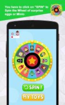 Wheel Of Surprise Eggs Superheros Banana游戲截圖1