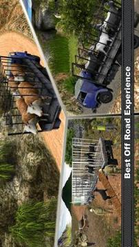 Real Farm Animal Transporter Truck Driver 2017游戲截圖3