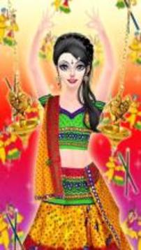 Navratri Fashion Salon - Makeover and Dressup Game游戲截圖3