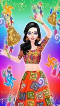 Navratri Fashion Salon - Makeover and Dressup Game游戲截圖2