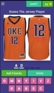 Guess The Jersey Player游戲截圖1
