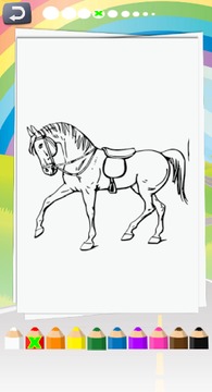 Cute Horse Coloring游戲截圖3
