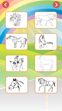 Cute Horse Coloring游戲截圖1