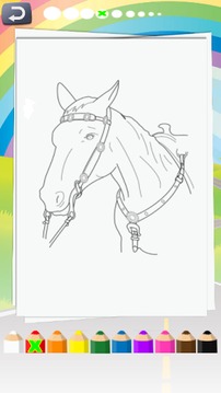 Cute Horse Coloring游戲截圖2