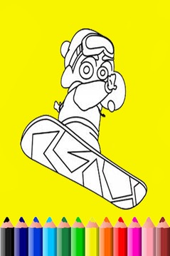 Learn Coloring for shin chan游戲截圖2