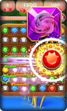 Jewels Nibblers Crumble Macth3游戲截圖2