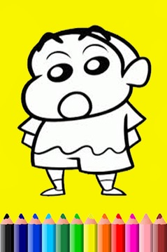 Learn Coloring for shin chan游戲截圖1