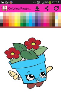 Coloring Book Pages Shopkins游戲截圖2