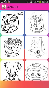 Coloring Book Pages Shopkins游戲截圖4