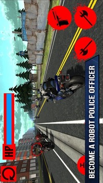 Police Moto Bike Robot Racing游戲截圖1