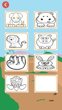 funny animals coloring book游戲截圖2