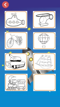 car and vehicle coloring book游戲截圖3