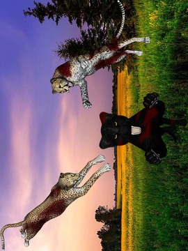 Cheetah Panther Safari Hunting游戲截圖3