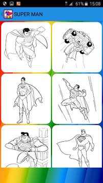 Super Hero Coloring Book游戲截圖3