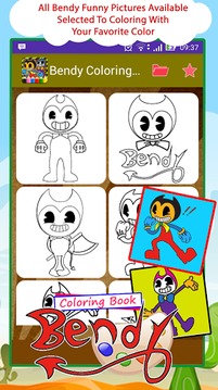 Bendy Coloring Book New游戲截圖1