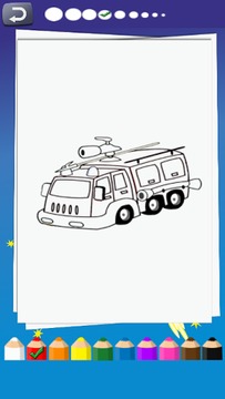 car and vehicle coloring book游戲截圖4